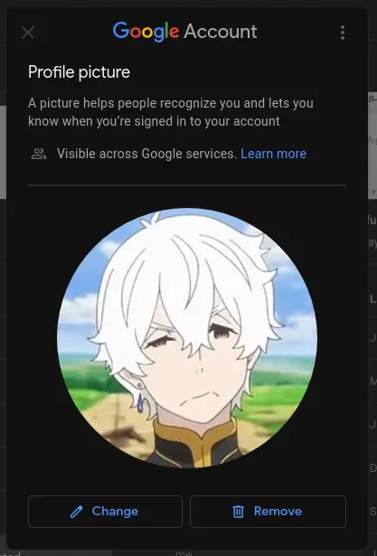 Default picture UI