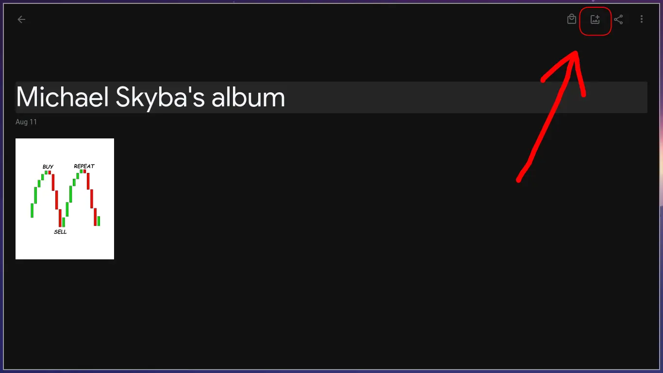 You can upload photos
