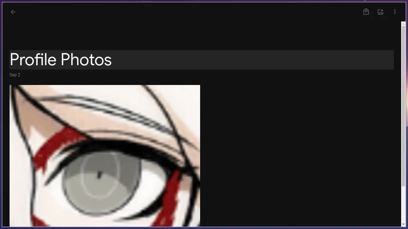 Profile photos in Google Photos
