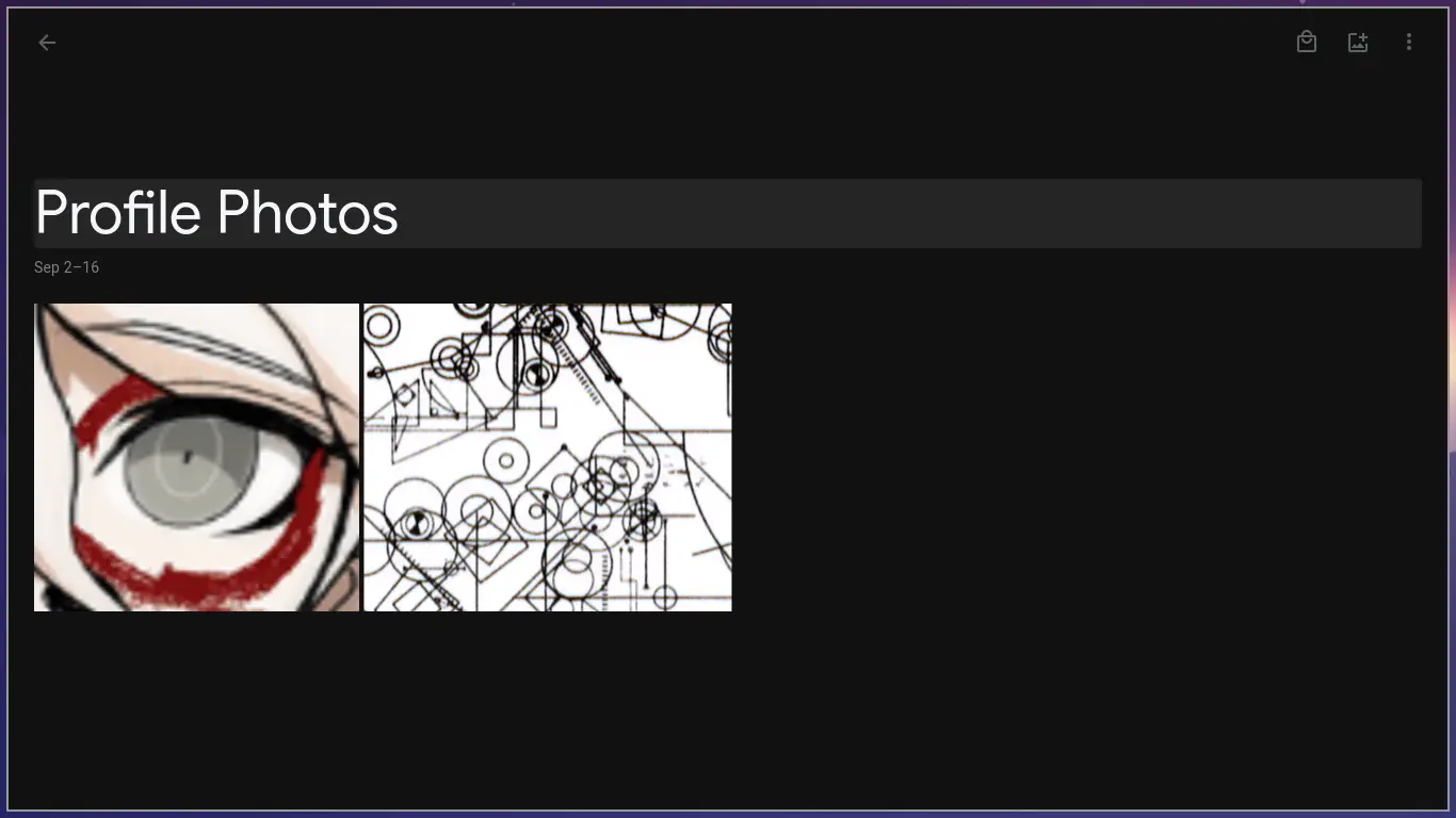 New photos in Profile photos