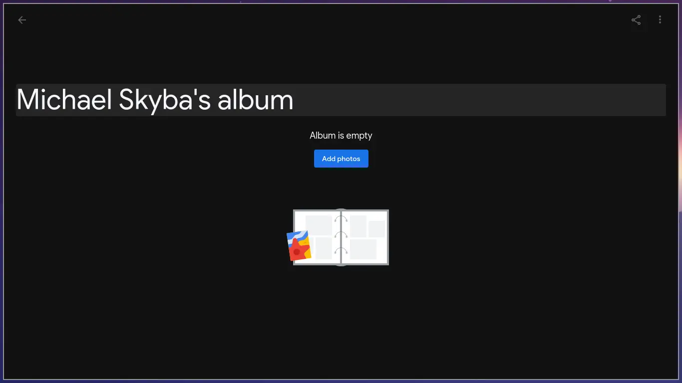 Creating an album
